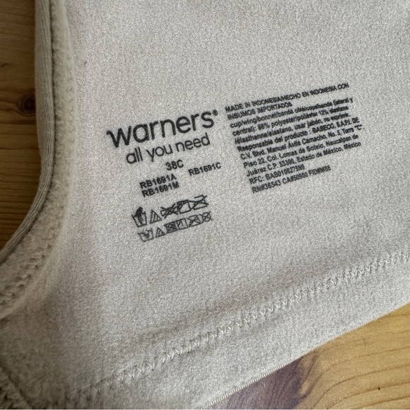 Warner’s Cloud 9 Underwire Contour T-Shirt Bra Smooth Support Size 38C NWT - Picture 4 of 4